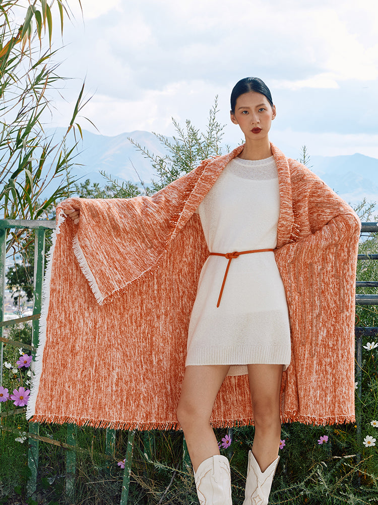 Hand-Twisted Tibetan Pulu Throw