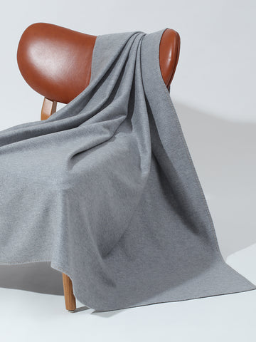 Embroidered Cashmere Square Throw