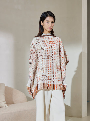 Cashmere Handcrafted Tibetan Cape