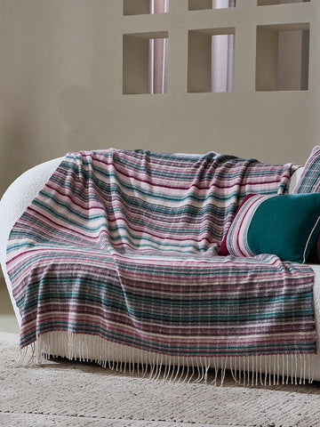 Cashmere Handcrafted Tibetan Throw