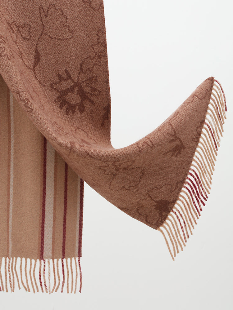 Cashmere Double-Faced Jacquard Scarf